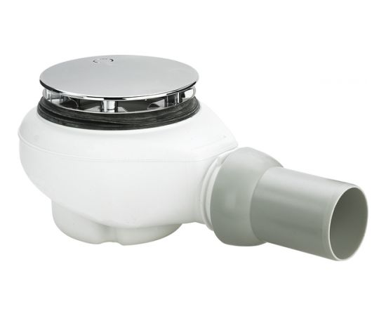 Viega dušas vanniņas sifons Tempoplex Plus, d=90x450 mm, plastmasa, balts/hroms