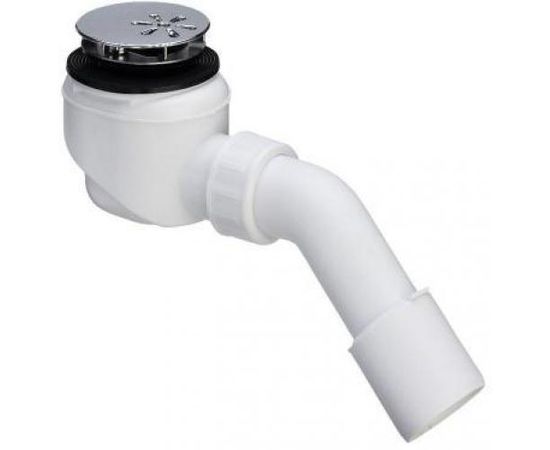 Viega dušas vanniņas sifons Domoplex, 75x40/50 mm, plastmasa, balts/hroms