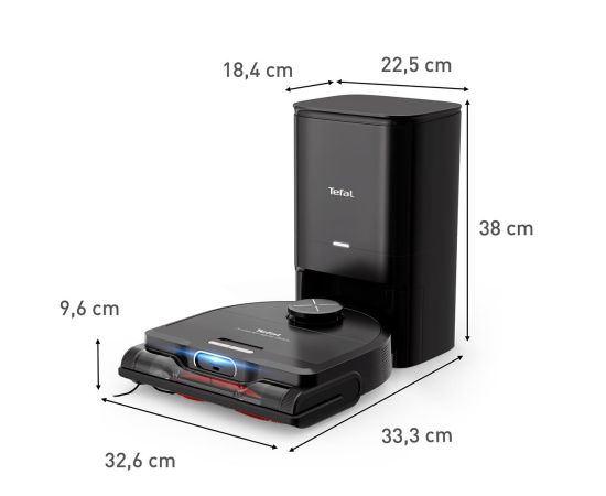 Tefal RG9495 Black Robot vacuum cleaner with station S220+ Пылесосы - Роботы