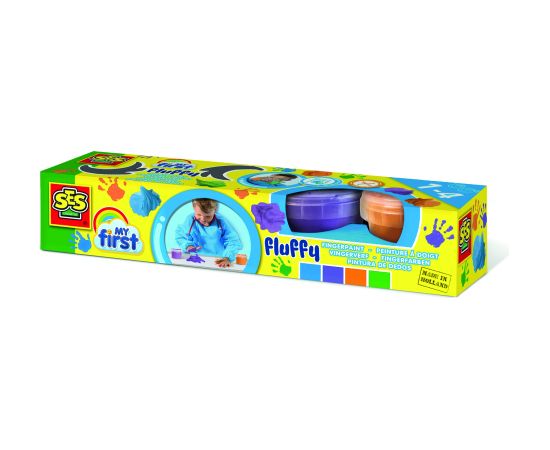 SES Мои первые пальчиковые краски Fluffy, 4 цвета
