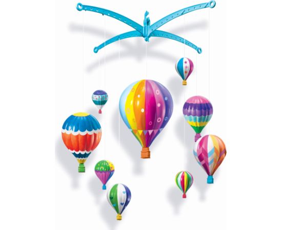 4M KidzMaker DIY komplekts Izkrāsojams gaisa balonu karuselītis