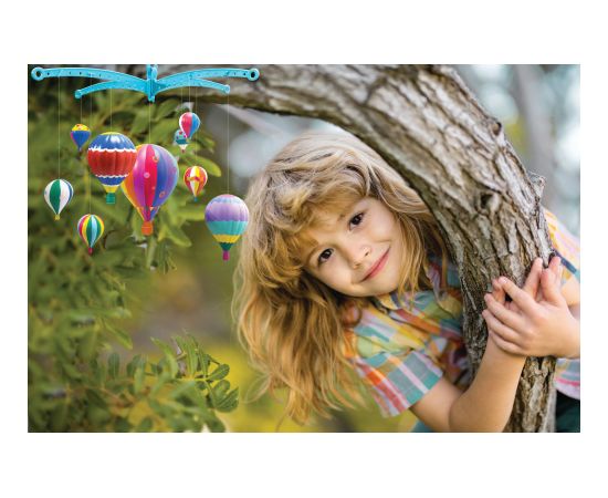 4M KidzMaker DIY komplekts Izkrāsojams gaisa balonu karuselītis