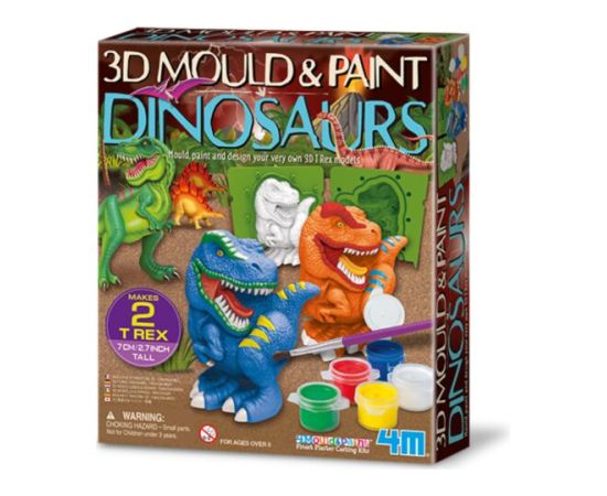 4M 3D veidnes un krāsas Dinozauri