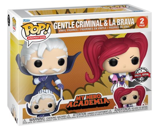 Funko Pop! 2-Pack Animation: My Hero Academia S9 - Gentle Criminal  La Brava (Special Edition) Vinyl Figures Piederumi konsolēm