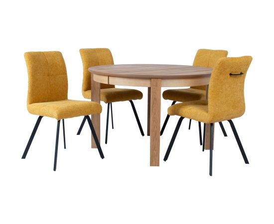 Dining set CHICAGO NEW round table and 4 chairs (10588)