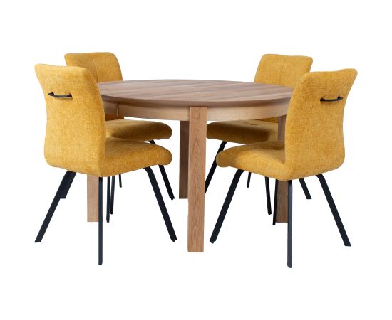 Dining set CHICAGO NEW round table and 4 chairs (10588)
