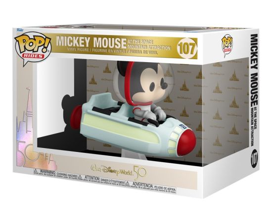 Funko POP! Rides: Walt Disney World 50 - Mickey Mouse at the Space Mountain Attraction #107 Vinyl Figure Piederumi konsolēm