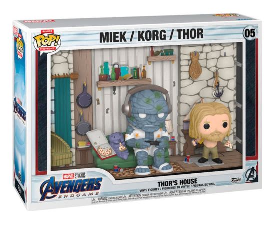 Funko Pop! Moment Deluxe: Marvel Avengers Endgame - Thor’s House (Miek / Korg / Thor) #05 Vinyl Figures Игры