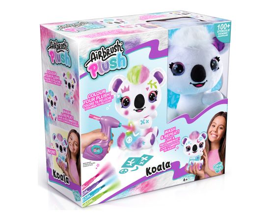 AIRBRUSH PLUSH игровой набор мягкая игрушка с аэрографом Коала, 22 см