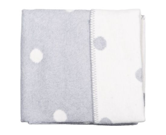 WOMAR Cotton blanket 75x100 S White spots with Grey, 3-Z-KB-014