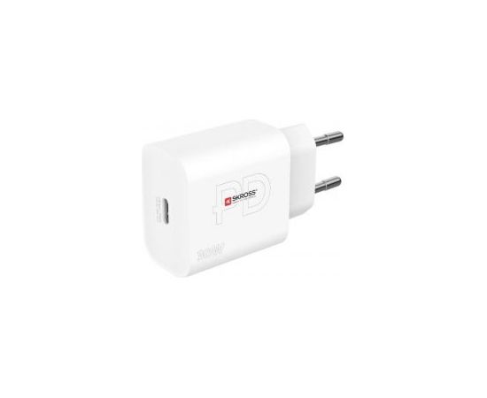 Skross   Power Charger 30W EU USB charger Max. output current 3 A USB-C  (Power Delivery) No. of outputs White Зарядные устройства