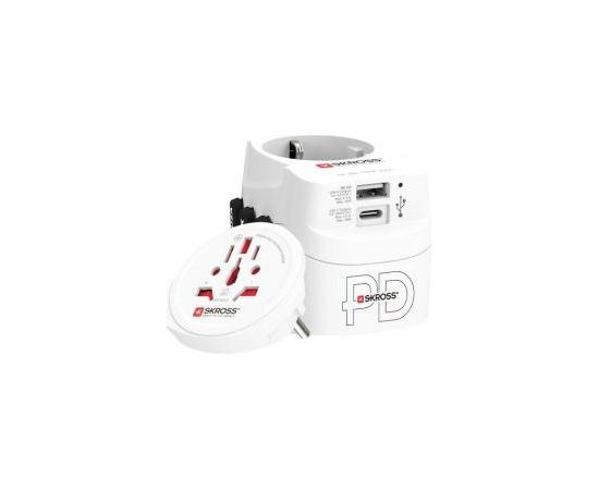 Skross   Travel charger PRO Light USB AC30PD World White