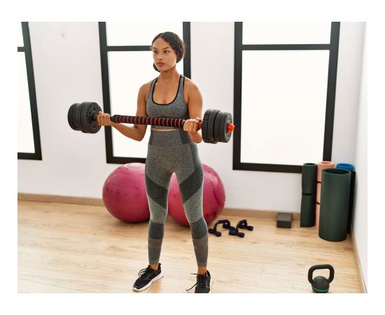 Modernhome Regulējamas hanteles 2x 20 kg svaru komplekts 40 kg svaru stienis Svaru ripas un stieņi