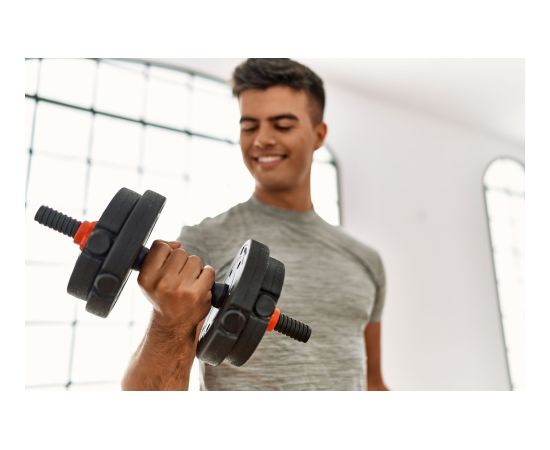 Modernhome Regulējamas hanteles 2x 20 kg svaru komplekts 40 kg svaru stienis Svaru ripas un stieņi