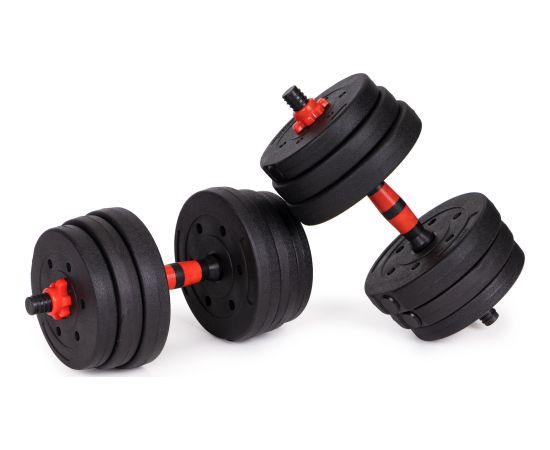 Modernhome Regulējamas hanteles 2x 20 kg svaru komplekts 40 kg svaru stienis Svaru ripas un stieņi