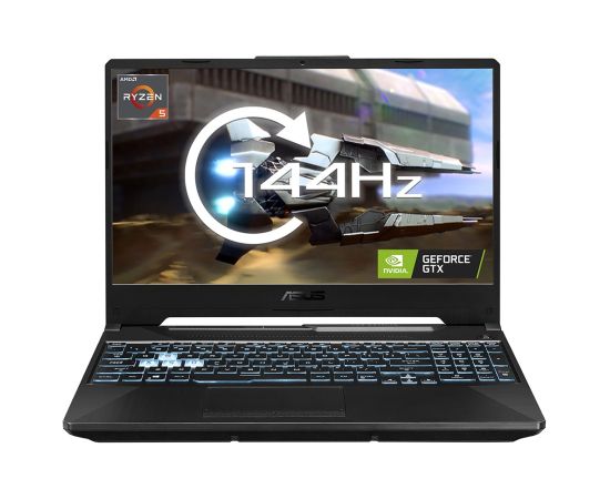 ASUS TUF Gaming A15 FA506NC-HN002W AMD Ryzen™ 5 7535HS Laptop 39.6 cm (15.6") Full HD 8 GB DDR5-SDRAM 512 GB SSD NVIDIA GeForce RTX 3050 Wi-Fi 6 (802.11ax) Windows 11 Home Black
