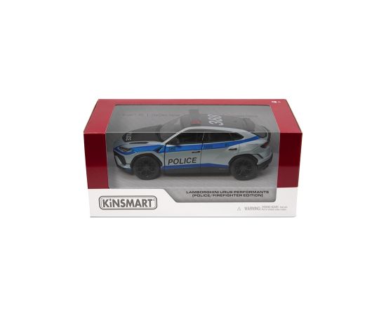 KINSMART Металлическая моделька Lamborghini Urus Performante (полиция/пожарная), масштаб 1:38
