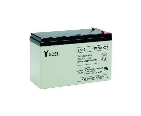 7Ah YUASA akumulators Y7-12 151x65x97mm 12V