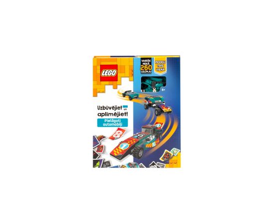 LEGO ICONIC Наклейки и конструктор "Машинки" (50 деталей) (на лат.языке)
