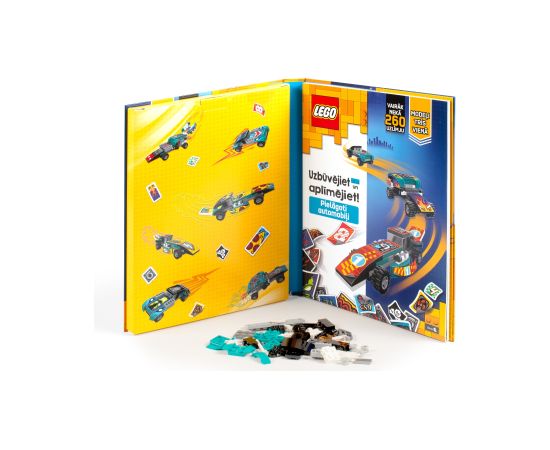 LEGO ICONIC Наклейки и конструктор "Машинки" (50 деталей) (на лат.языке)