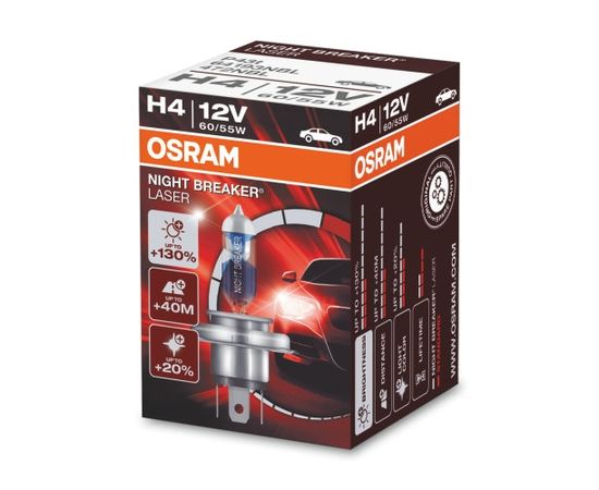 Osram H4 Spuldze 64193NBL  Night Breaker Laser