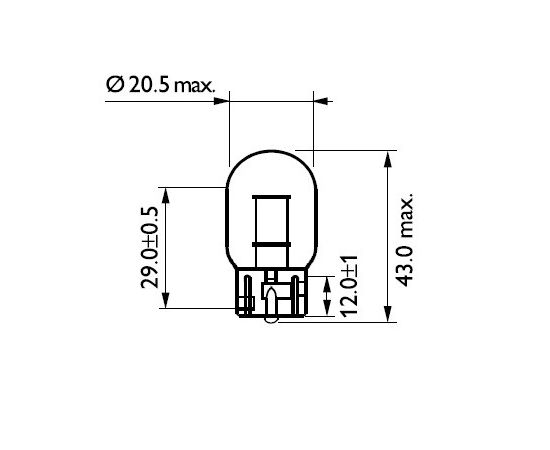 Philips Pagrieziena rādītāja spuldze 12071CP