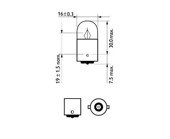 Philips Pagrieziena rādītāja spuldze 12821LLECOCP