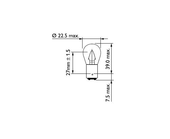 Philips Pagrieziena rādītāja spuldze 12401CP