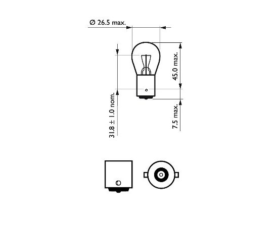 Philips Pagrieziena rādītāja spuldze 12498LLECOCP