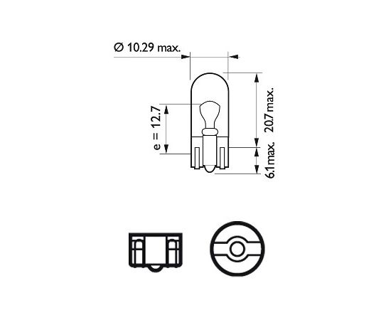 Philips Pagrieziena rādītāja spuldze 13961CP