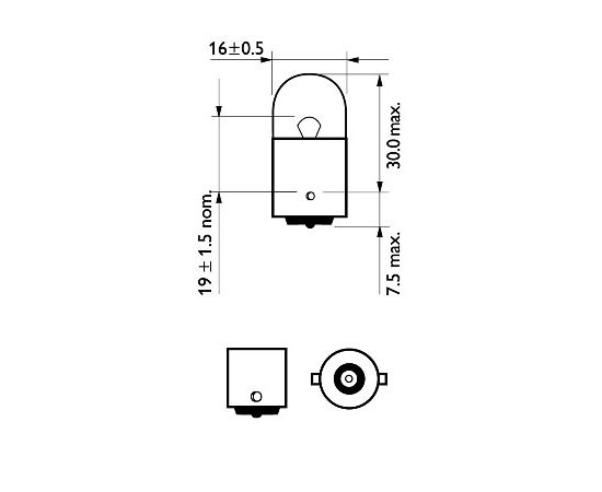 Philips Pagrieziena rādītāja spuldze 12814CP