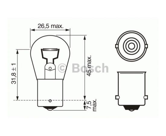 Bosch Pagrieziena rādītāja spuldze 1 987 302 501