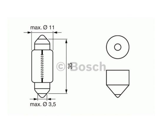 Bosch Gabarītu spuldze 1 987 302 281