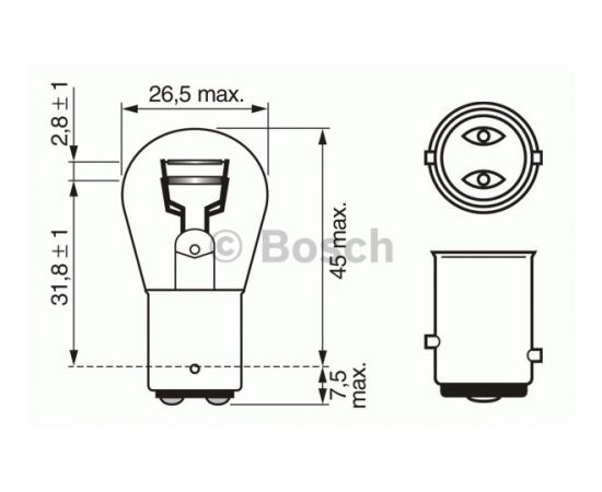 Bosch Pagrieziena rādītāja spuldze 1 987 302 202