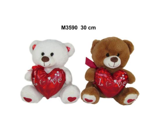 Sun Day Плюшевый мишка с сердцем 30 cm (M3590) разные 159229