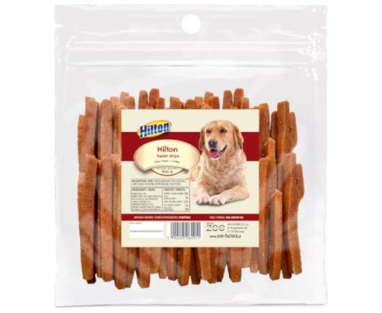 HILTON Rabbit strips - dog treat - 500g