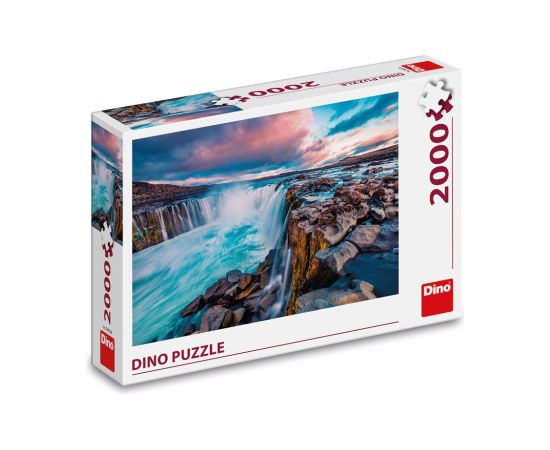 Dino Puzzle 2000 pc Waterfall of Selfoss