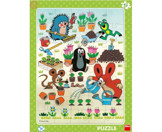 Dino Frame Puzzle 40 pc, Mole Gardener