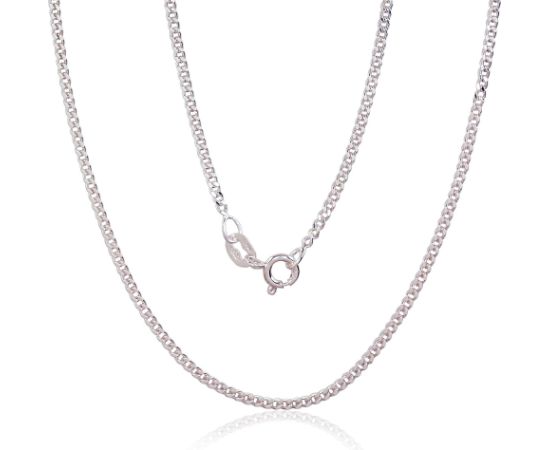 Sudraba ķēdīte Kartjē 2 mm, dimantu apstrādājums #2400136, Sudrabs 925°, garums: 40 cm, 3.1 gr.