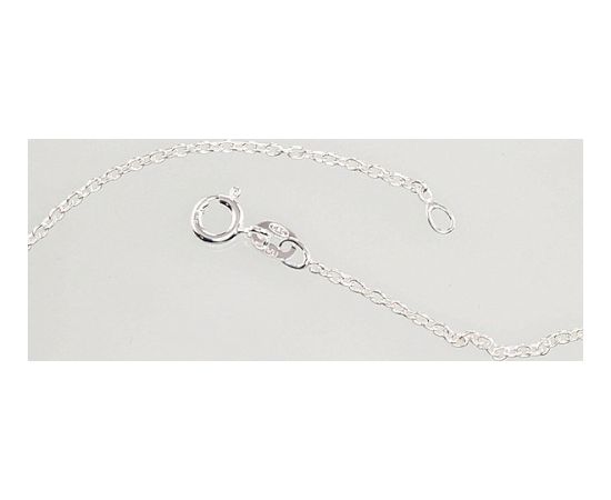 Sudraba ķēdīte Enkurs apaļš 1,1 mm #2400086, Sudrabs 925°, garums: 45 cm, 2.3 gr.
