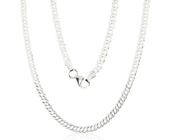 Sudraba ķēdīte Rombs 2,8 mm, dimantu apstrādājums #2400064, Sudrabs 925°, garums: 45 cm, 5.8 gr. Viriešiem