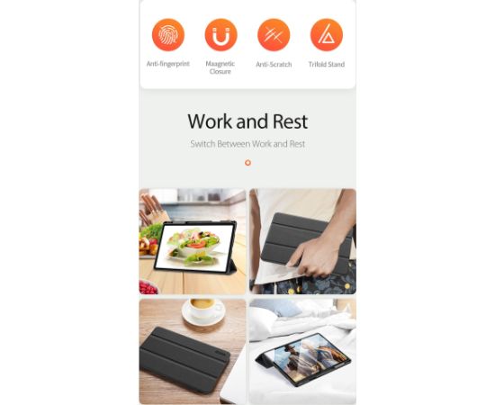 Чехол Dux Ducis Toby Samsung X820 Tab S10 Plus черный