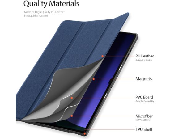 Чехол Dux Ducis Domo Samsung X920 Tab S10 Ultra т?мно-синий