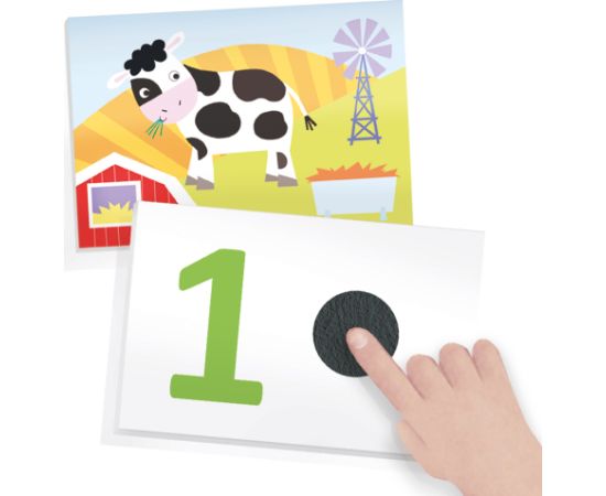 HEADU Montessori Izglītojoša spēle ´´Taktilās zibkārtis 123´´ Attīstošās spēles