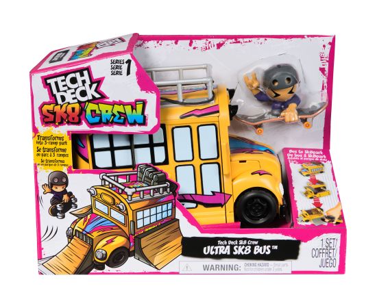 TECH DECK игровой набор Sk8 Crew Школьный автобус