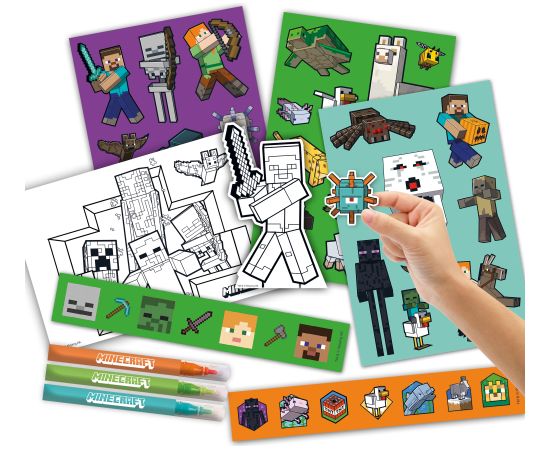 Bladez Minecraft uzlīmju aktivitāšu komplekts Radošās rotaļlietas