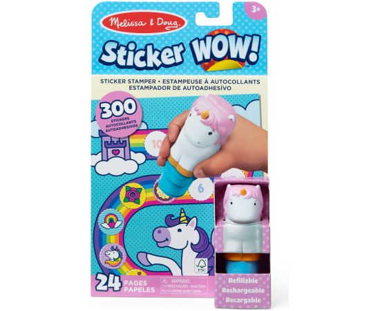 MELISSA & DOUG Sticker WOW! Aktivitāšu komplekts - Vienradzis