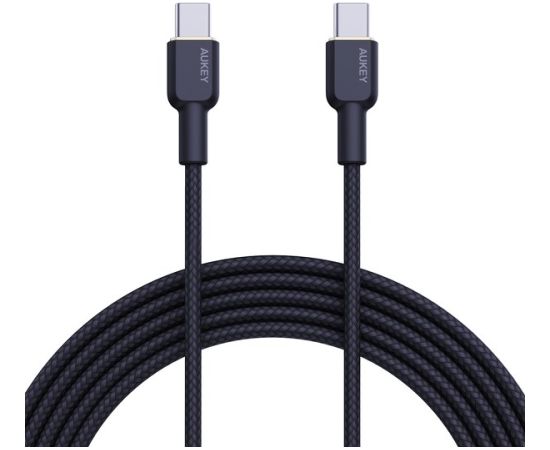 AUKEY CB-NCC2 USB-C Type-C Power Delivery PD 60W 3A 1.8m Nylon Black