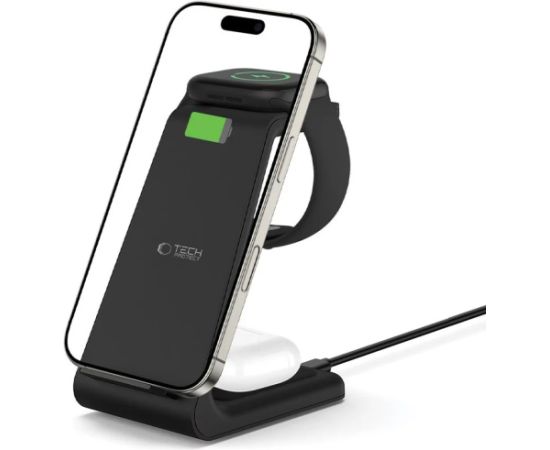 Tech-Protect беспроводное зарядное устройство A36 3in1 QI15W, black