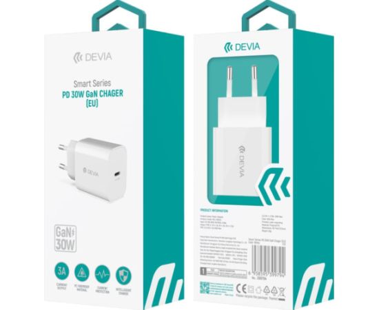 Devia Smart PD GaN 3арядное устройство USB-C 30W